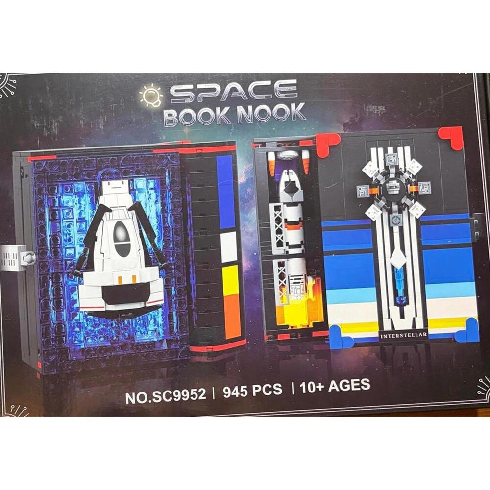 HOGOKIDS‎ Space Book Nook Interstellar SC9952 Building Blocks Kit 945 Pcs LED
